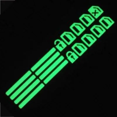 Car Window Button Luminous Sticker Lifter Switch Night Fluorescent Decals Cars Interior Stickers Auto Accessories