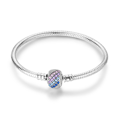 925 Sterling Silver Bracelets 17-20CM Original Leaf Clover Butterfly Heart Bracelet Fit DIY Charms Beads Fashion Women Jewelry