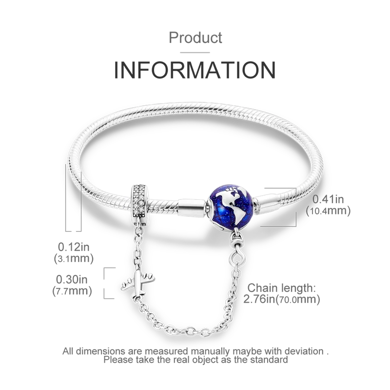 925 Sterling Silver Bracelets 17-20CM Original Leaf Clover Butterfly Heart Bracelet Fit DIY Charms Beads Fashion Women Jewelry