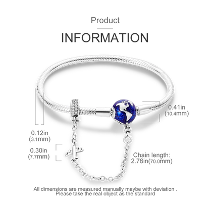 925 Sterling Silver Bracelets 17-20CM Original Leaf Clover Butterfly Heart Bracelet Fit DIY Charms Beads Fashion Women Jewelry