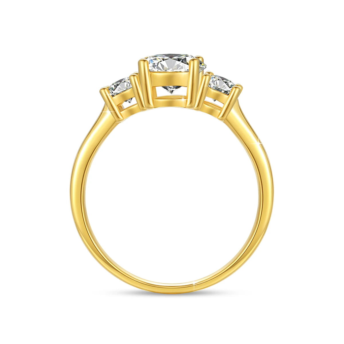 18k Gold Ring Moissanite For Women