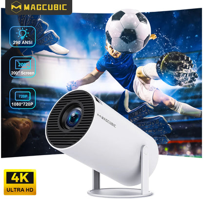 Projector HY300 PRO 8K Android 14 Dual Wifi6 290ANSI 1080P 1280*720P Home Cinema Projetor