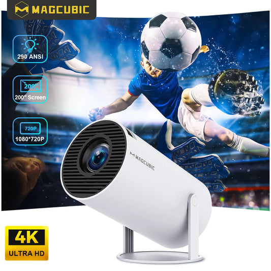 Projector HY300 PRO 8K Android 14 Dual Wifi6 290ANSI 1080P 1280*720P Home Cinema Projetor