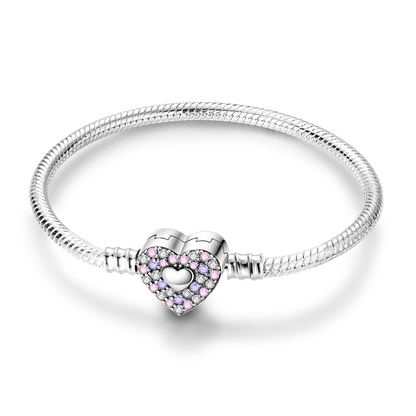 925 Sterling Silver Bracelets 17-20CM Original Leaf Clover Butterfly Heart Bracelet Fit DIY Charms Beads Fashion Women Jewelry