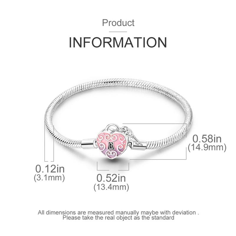 925 Sterling Silver Bracelets 17-20CM Original Leaf Clover Butterfly Heart Bracelet Fit DIY Charms Beads Fashion Women Jewelry