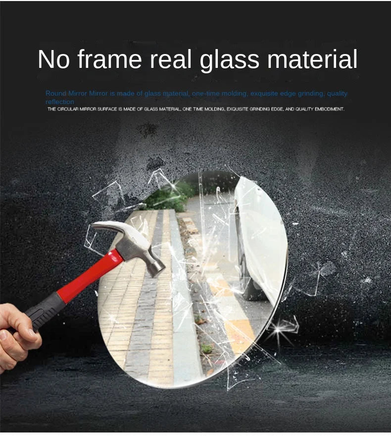 Car Blind Spot Rear View Mirror Wide Angle 360 Degree Adjustable Small Round Mirror Car Reverse Auxiliary Rearview Convex Mirror