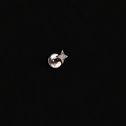AIDE Heart Round Ball Flat Helix Piercing Earring 925 Sterling Silver Ear Studs Geometric Zircon Exquisite Trinket Studs Aretes
