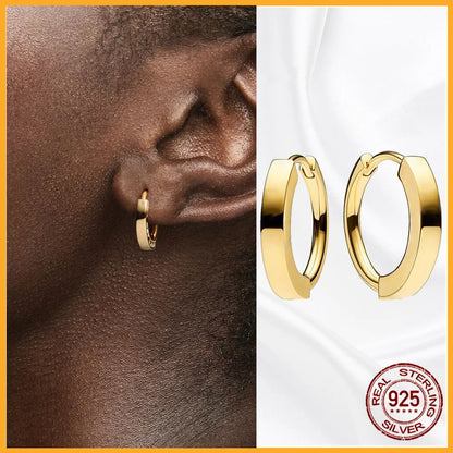 Authentic 925 Sterling Silver Heart Hoop Earring Sparkling Original Earring Women Gift