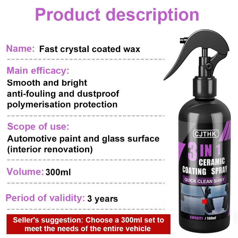 Car Ceramic Nano Coating Liquid Coatin Nano Crystal Hydrophobic Layer Anti-Scratches Car Wax Coating Car Polishing Coating