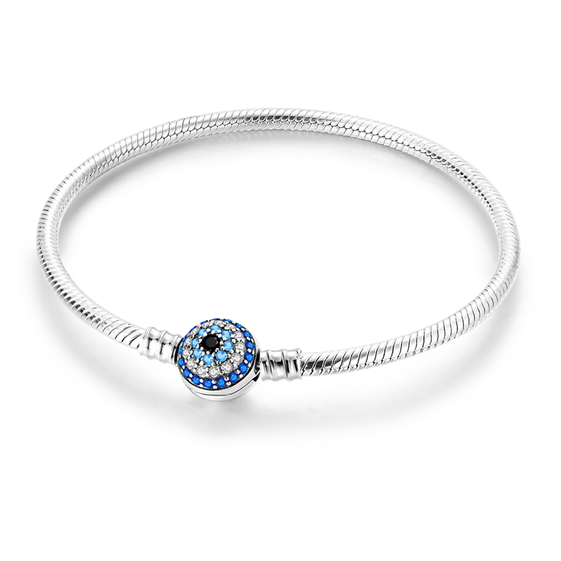 925 Sterling Silver Bracelets 17-20CM Original Leaf Clover Butterfly Heart Bracelet Fit DIY Charms Beads Fashion Women Jewelry