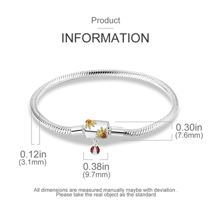 925 Sterling Silver Bracelets 17-20CM Original Leaf Clover Butterfly Heart Bracelet Fit DIY Charms Beads Fashion Women Jewelry