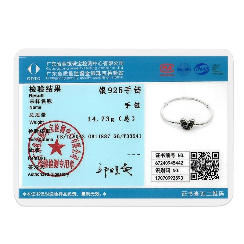 925 Sterling Silver Bracelets 17-20CM Original Leaf Clover Butterfly Heart Bracelet Fit DIY Charms Beads Fashion Women Jewelry