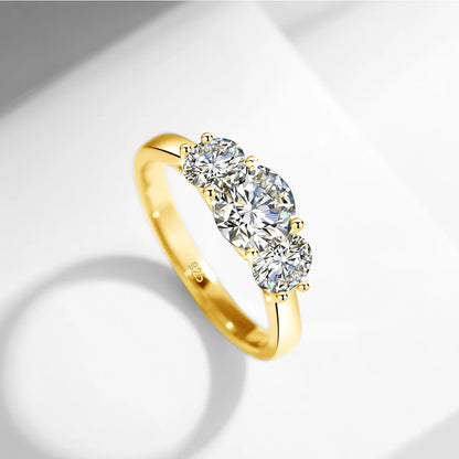 18k Gold Ring Moissanite For Women