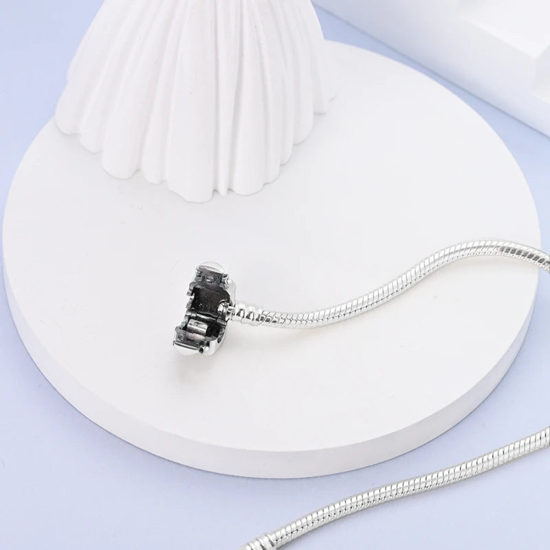 925 Sterling Silver Bracelets 17-20CM Original Leaf Clover Butterfly Heart Bracelet Fit DIY Charms Beads Fashion Women Jewelry