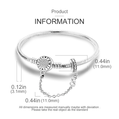 925 Sterling Silver Bracelets 17-20CM Original Leaf Clover Butterfly Heart Bracelet Fit DIY Charms Beads Fashion Women Jewelry