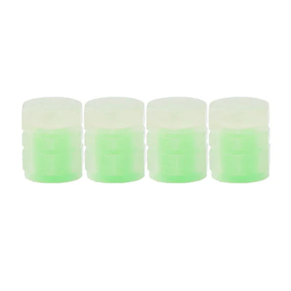 Luminous Valve Caps Fluorescent Night Car Tire Valve Caps Motorcycle Bike Glowing Decor Wheel Nozzles Tyre Cap Car Accessories