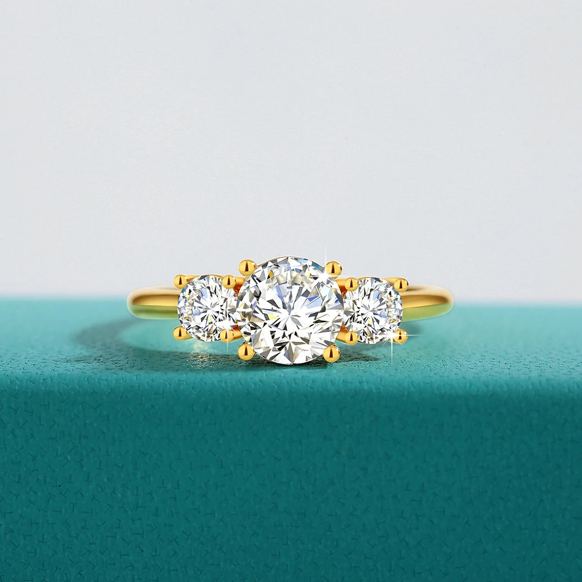 18k Gold Ring Moissanite For Women