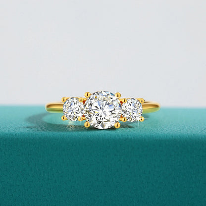 18k Gold Ring Moissanite For Women