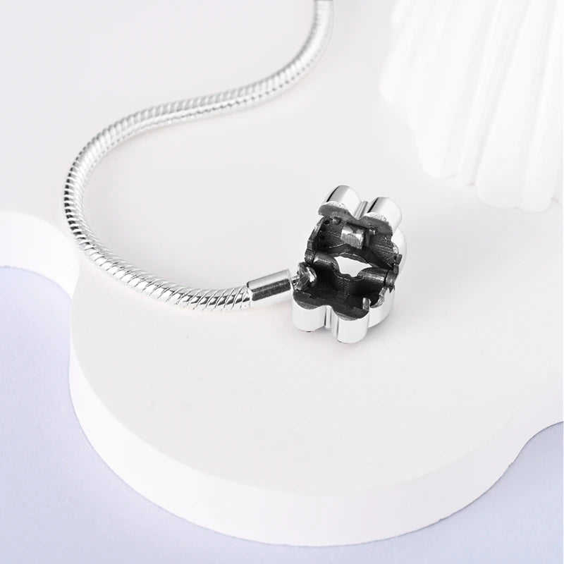 925 Sterling Silver Bracelets 17-20CM Original Leaf Clover Butterfly Heart Bracelet Fit DIY Charms Beads Fashion Women Jewelry