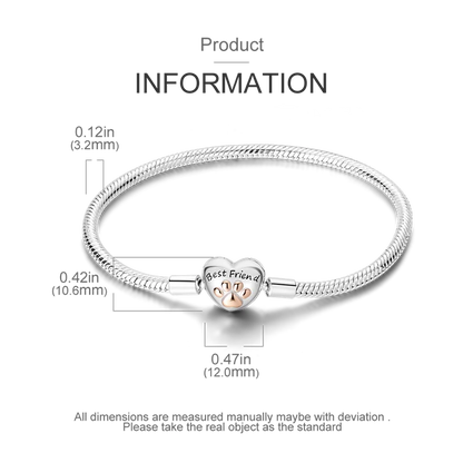 925 Sterling Silver Bracelets 17-20CM Original Leaf Clover Butterfly Heart Bracelet Fit DIY Charms Beads Fashion Women Jewelry