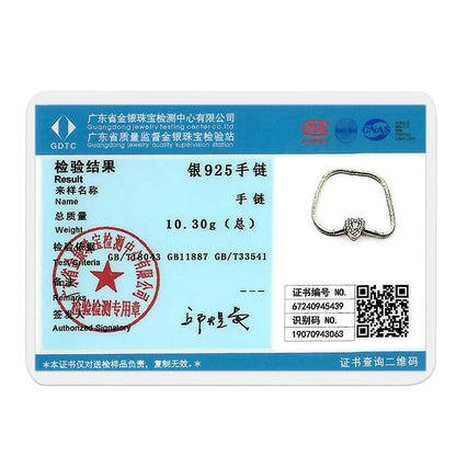 925 Sterling Silver Bracelets 17-20CM Original Leaf Clover Butterfly Heart Bracelet Fit DIY Charms Beads Fashion Women Jewelry