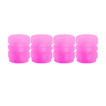 Luminous Valve Caps Fluorescent Night Car Tire Valve Caps Motorcycle Bike Glowing Decor Wheel Nozzles Tyre Cap Car Accessories