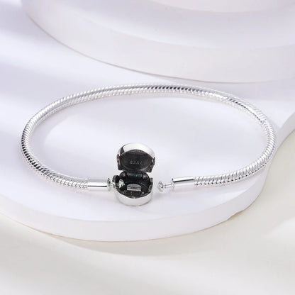 925 Sterling Silver Bracelets 17-20CM Original Leaf Clover Butterfly Heart Bracelet Fit DIY Charms Beads Fashion Women Jewelry