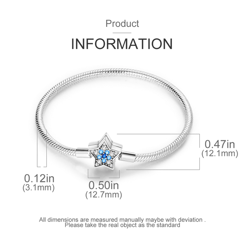 925 Sterling Silver Bracelets 17-20CM Original Leaf Clover Butterfly Heart Bracelet Fit DIY Charms Beads Fashion Women Jewelry