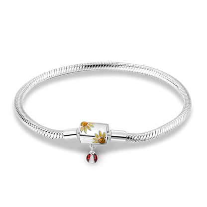 925 Sterling Silver Bracelets 17-20CM Original Leaf Clover Butterfly Heart Bracelet Fit DIY Charms Beads Fashion Women Jewelry