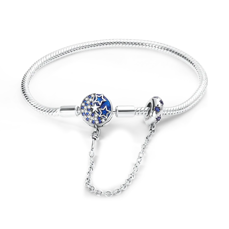 925 Sterling Silver Bracelets 17-20CM Original Leaf Clover Butterfly Heart Bracelet Fit DIY Charms Beads Fashion Women Jewelry