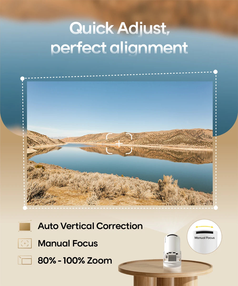 Projector HY300 PRO 8K Android 14 Dual Wifi6 290ANSI 1080P 1280*720P Home Cinema Projetor