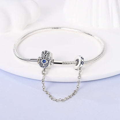 925 Sterling Silver Bracelets 17-20CM Original Leaf Clover Butterfly Heart Bracelet Fit DIY Charms Beads Fashion Women Jewelry