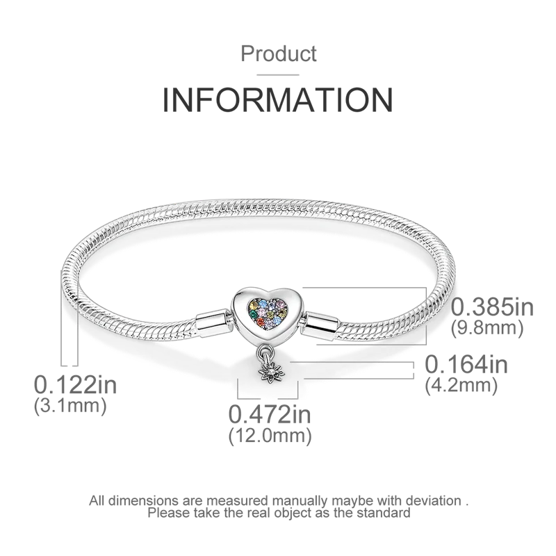 925 Sterling Silver Bracelets 17-20CM Original Leaf Clover Butterfly Heart Bracelet Fit DIY Charms Beads Fashion Women Jewelry