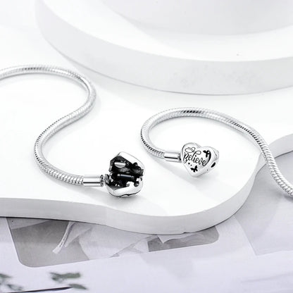 925 Sterling Silver Bracelets 17-20CM Original Leaf Clover Butterfly Heart Bracelet Fit DIY Charms Beads Fashion Women Jewelry