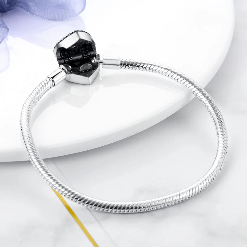 925 Sterling Silver Bracelets 17-20CM Original Leaf Clover Butterfly Heart Bracelet Fit DIY Charms Beads Fashion Women Jewelry