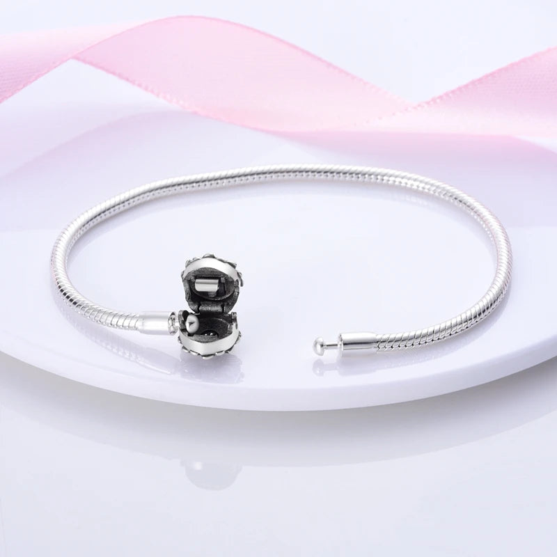 925 Sterling Silver Bracelets 17-20CM Original Leaf Clover Butterfly Heart Bracelet Fit DIY Charms Beads Fashion Women Jewelry