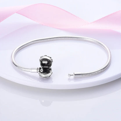 925 Sterling Silver Bracelets 17-20CM Original Leaf Clover Butterfly Heart Bracelet Fit DIY Charms Beads Fashion Women Jewelry