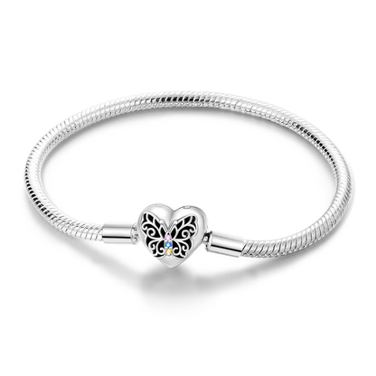 925 Sterling Silver Bracelets 17-20CM Original Leaf Clover Butterfly Heart Bracelet Fit DIY Charms Beads Fashion Women Jewelry