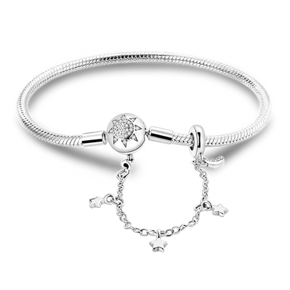 925 Sterling Silver Bracelets 17-20CM Original Leaf Clover Butterfly Heart Bracelet Fit DIY Charms Beads Fashion Women Jewelry