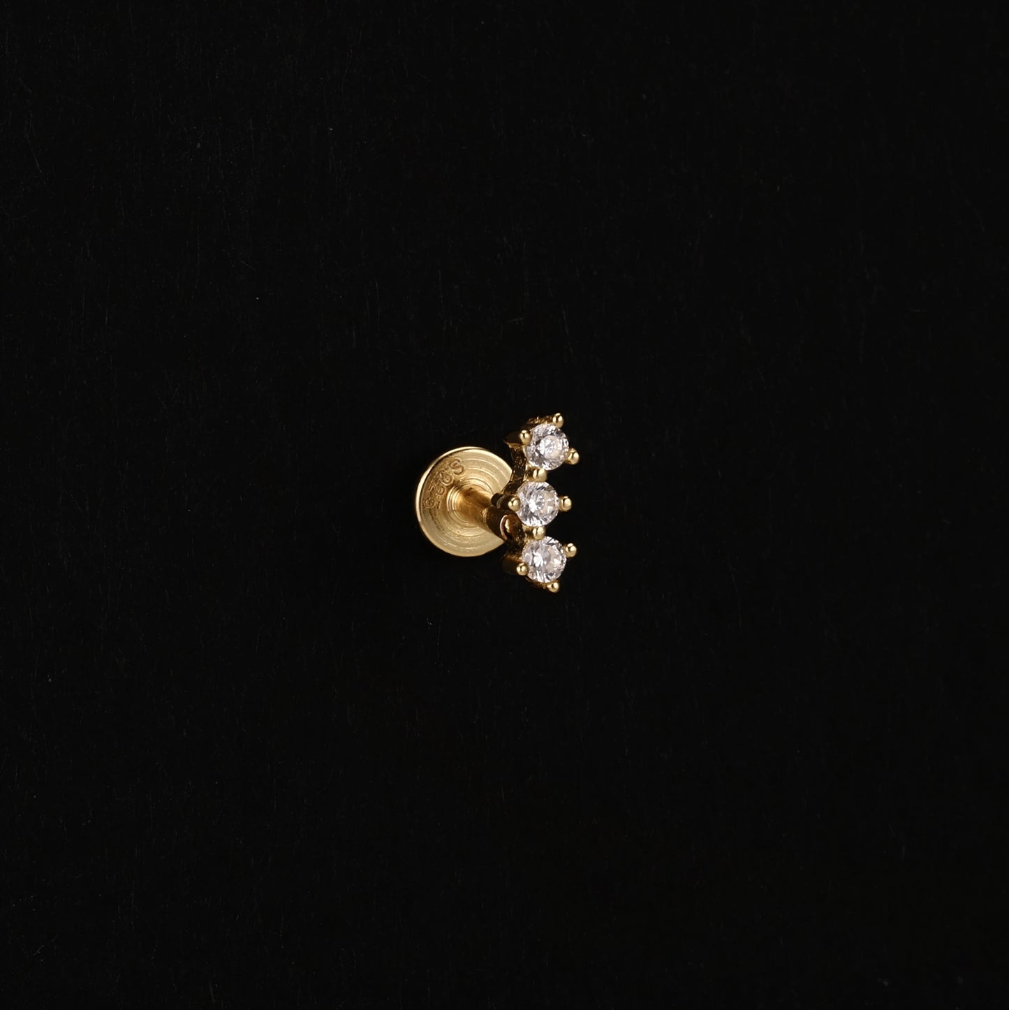 AIDE Heart Round Ball Flat Helix Piercing Earring 925 Sterling Silver Ear Studs Geometric Zircon Exquisite Trinket Studs Aretes