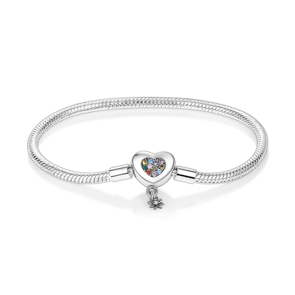 925 Sterling Silver Bracelets 17-20CM Original Leaf Clover Butterfly Heart Bracelet Fit DIY Charms Beads Fashion Women Jewelry