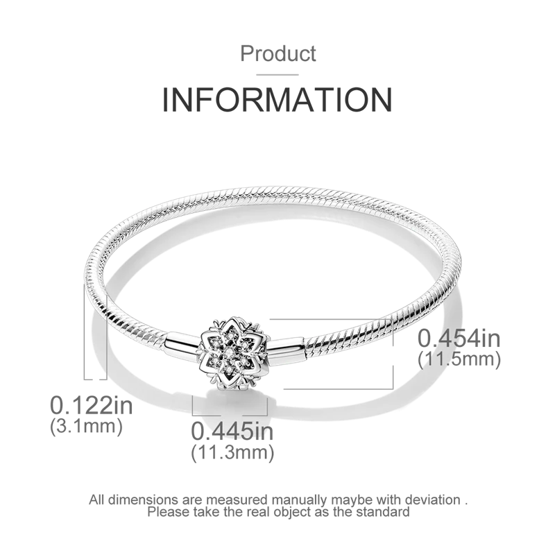 925 Sterling Silver Bracelets 17-20CM Original Leaf Clover Butterfly Heart Bracelet Fit DIY Charms Beads Fashion Women Jewelry