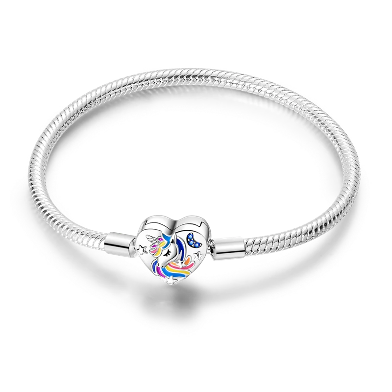 925 Sterling Silver Bracelets 17-20CM Original Leaf Clover Butterfly Heart Bracelet Fit DIY Charms Beads Fashion Women Jewelry