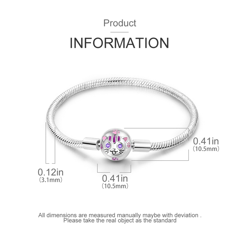 925 Sterling Silver Bracelets 17-20CM Original Leaf Clover Butterfly Heart Bracelet Fit DIY Charms Beads Fashion Women Jewelry