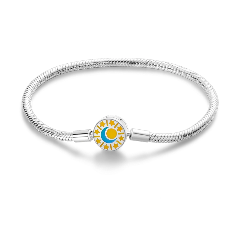 925 Sterling Silver Bracelets 17-20CM Original Leaf Clover Butterfly Heart Bracelet Fit DIY Charms Beads Fashion Women Jewelry