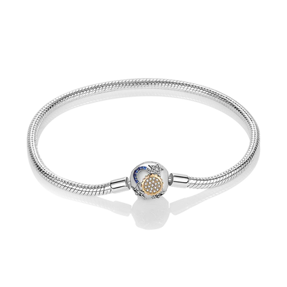 925 Sterling Silver Bracelets 17-20CM Original Leaf Clover Butterfly Heart Bracelet Fit DIY Charms Beads Fashion Women Jewelry