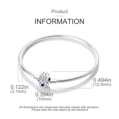 925 Sterling Silver Bracelets 17-20CM Original Leaf Clover Butterfly Heart Bracelet Fit DIY Charms Beads Fashion Women Jewelry