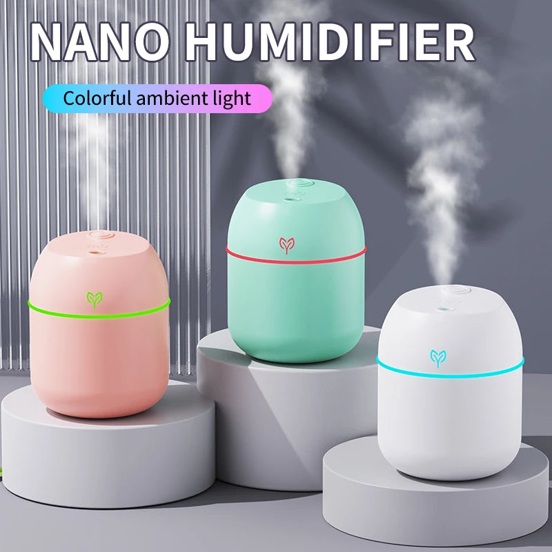 220ML big fog amount usb air humidifier Small desktop humidifier home intelligent car aromatreatment machine