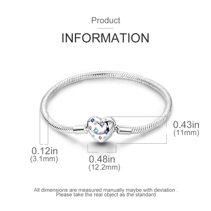 925 Sterling Silver Bracelets 17-20CM Original Leaf Clover Butterfly Heart Bracelet Fit DIY Charms Beads Fashion Women Jewelry