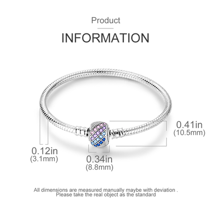 925 Sterling Silver Bracelets 17-20CM Original Leaf Clover Butterfly Heart Bracelet Fit DIY Charms Beads Fashion Women Jewelry